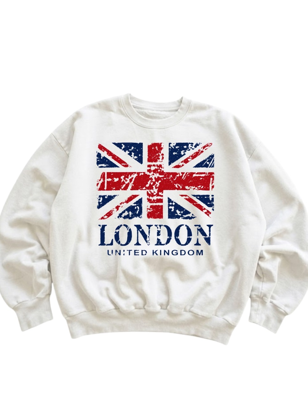 Gildan London United Kingdom Graphic Sweatshirt - White